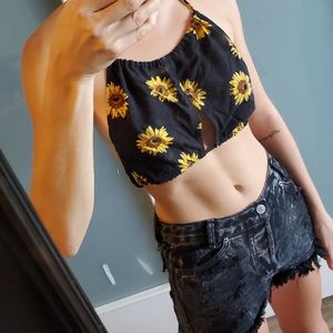 Sunflower Tie up Top